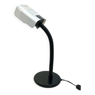 Targetti Sankey “brushed aluminum” lamp, 1960/70s, italy