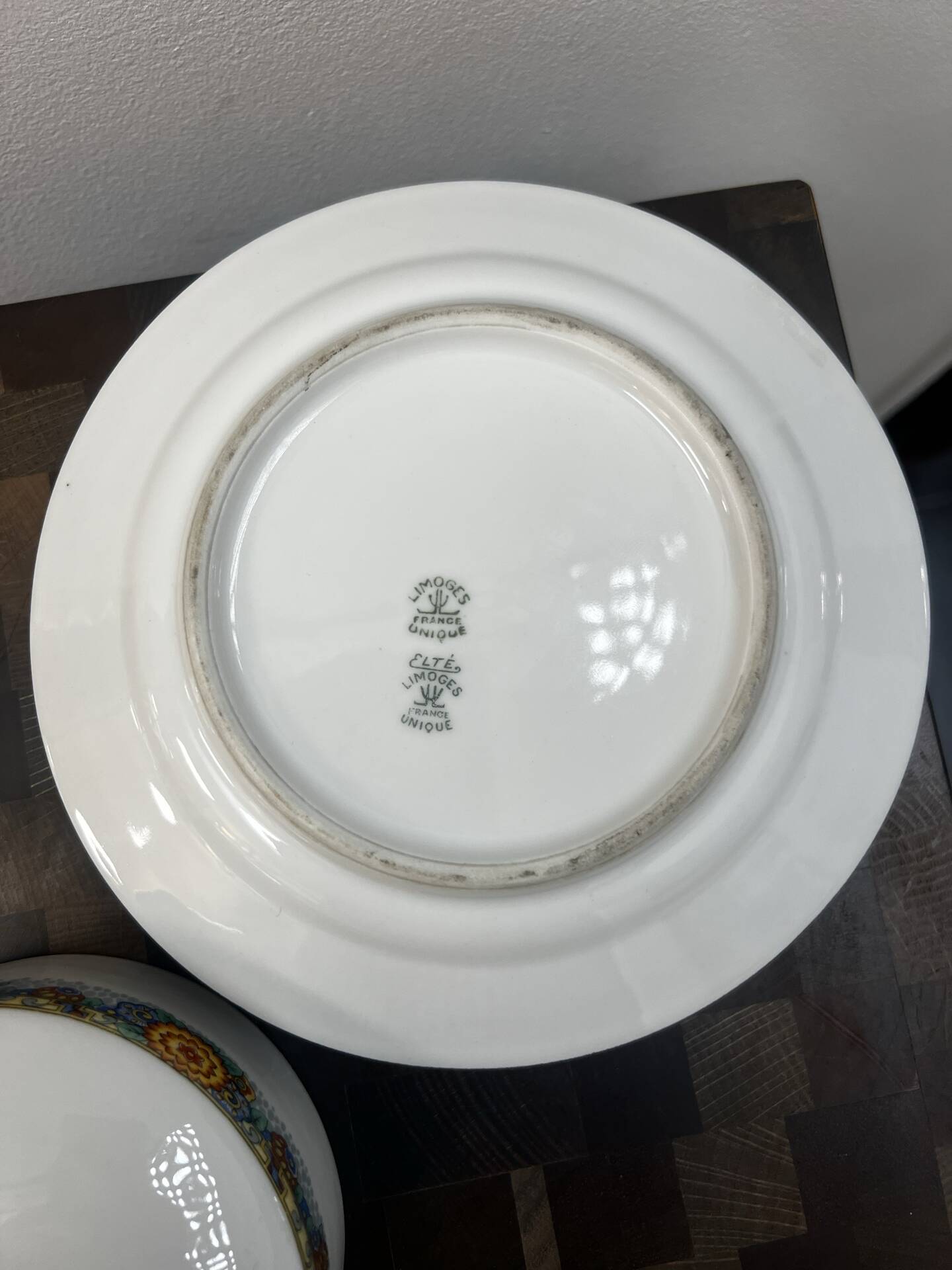 Beurrier / légumier porcelaine de Limoges 1960