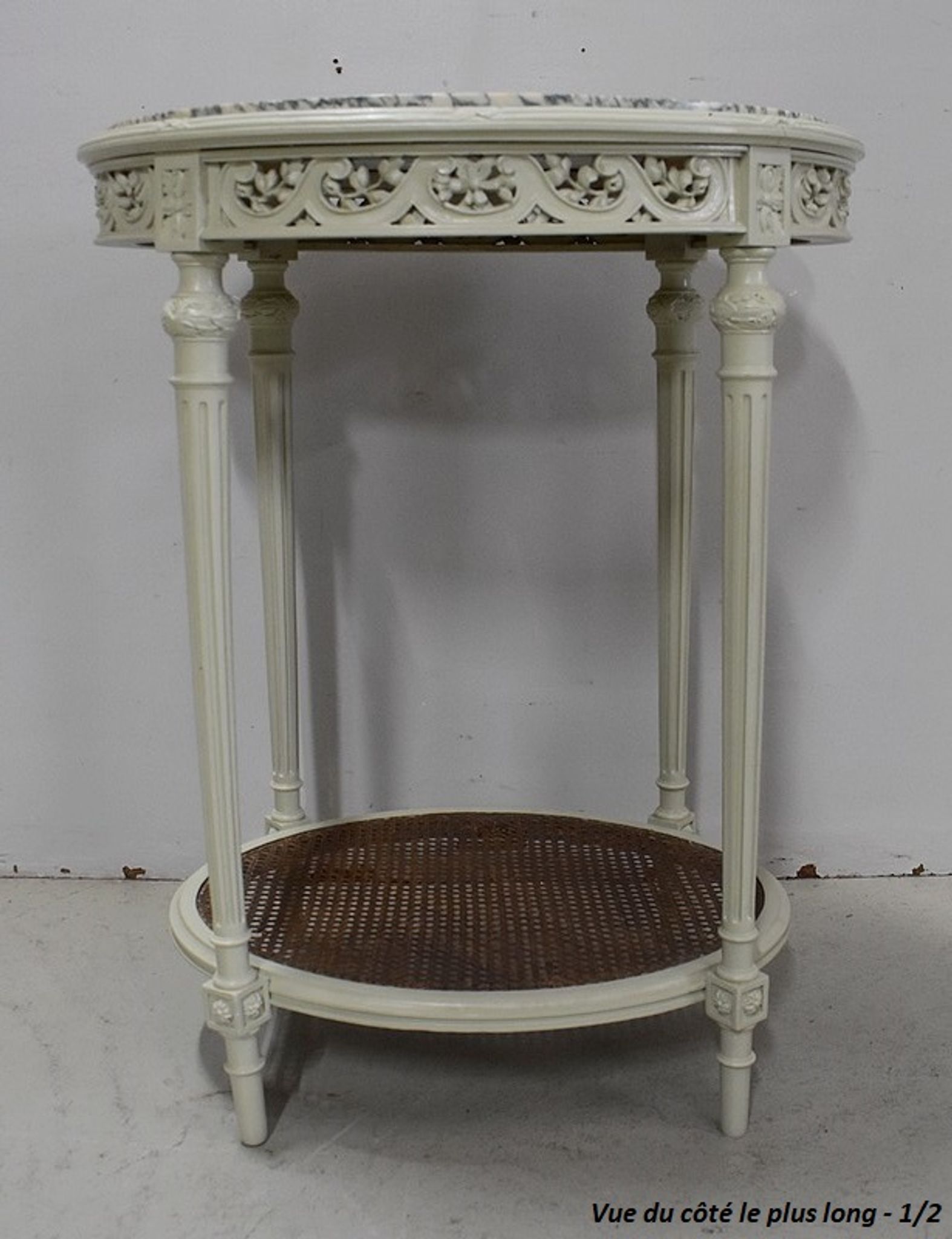 Guerin in Wood Réchampi and Cannage, Louis XVI style - 1920