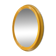 Vintage oval mirror from the 1970s.