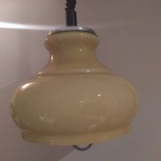 suspension vintage opaline Italy 1970 système Rolly