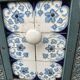 Enamelled cast iron wood stove and earthenware Mirus