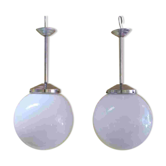 Pair of Art Deco pendant lights