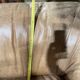 Paire de fauteuil chauffeuse cuir havane 70"