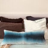 Deep and die blue watercolor cushion