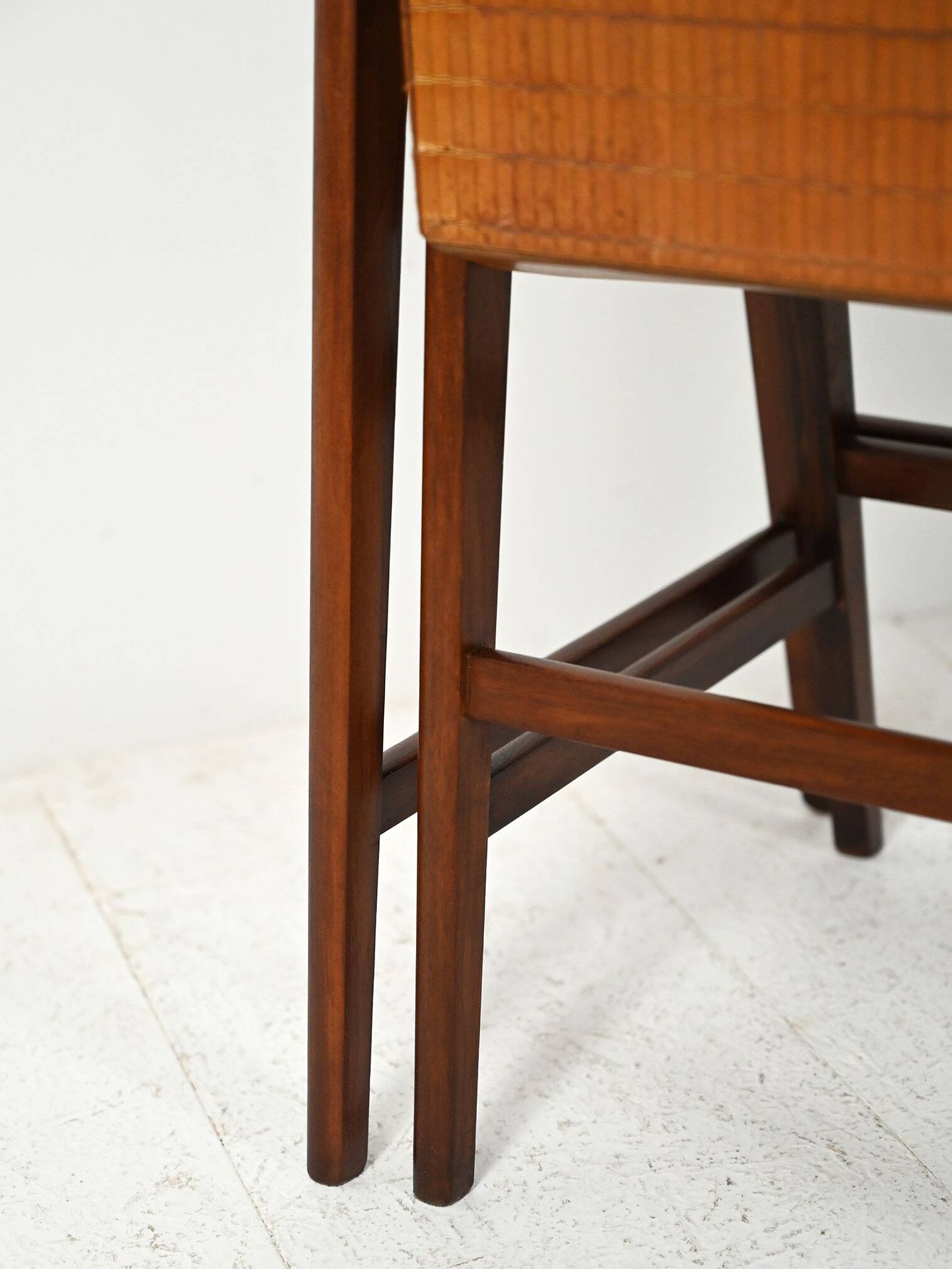 Pair of Scandinavian Nesting Coffee Tables with Yarn Box