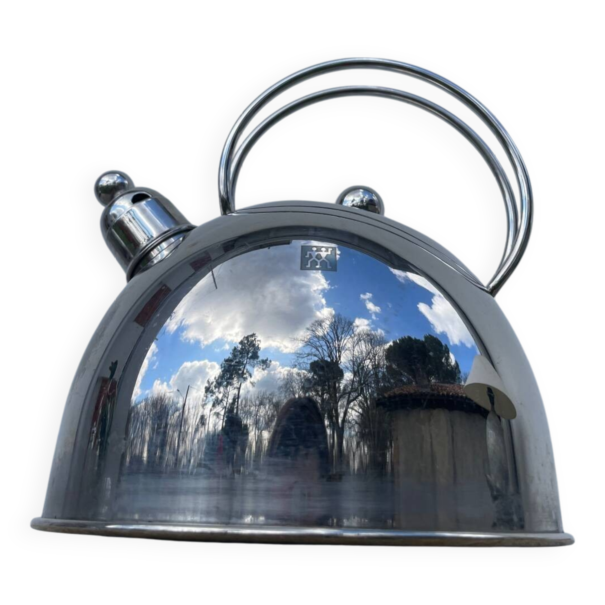 Bouilloire inox design 1980
