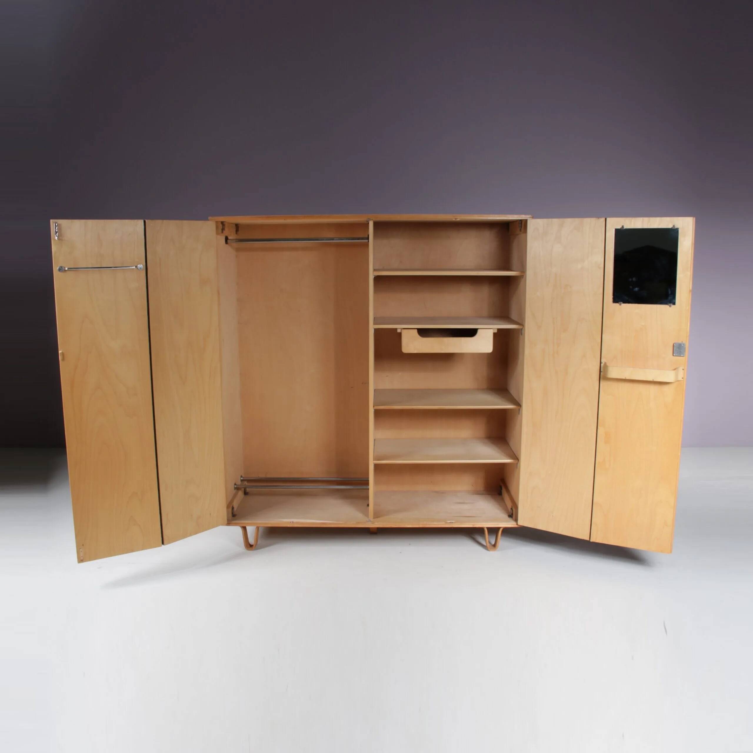 1950s “KB04” wardrobe by Cees Braakman for Pastoe, Netherlands