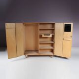 1950s “KB04” wardrobe by Cees Braakman for Pastoe, Netherlands