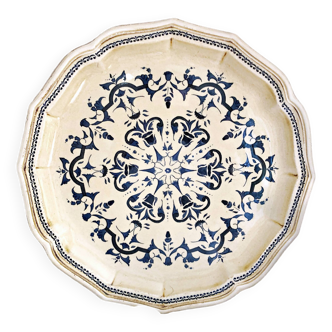 Decorative plate from Salins France decor Heugue 25.5 cm