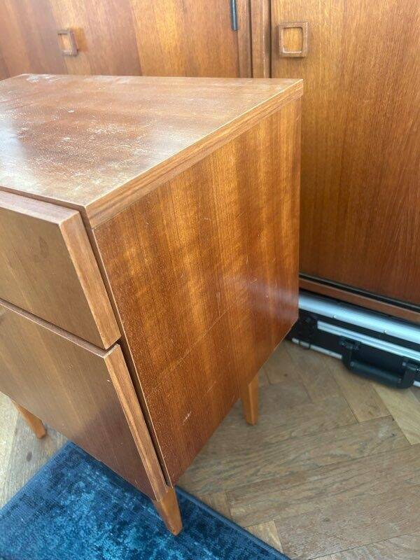 Vintage Scandinavian bedside table from the 70s.