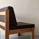 Modernist wooden armchair by Bauman, 1970 design.