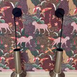 Pair of modular wall lights, 1960s design.