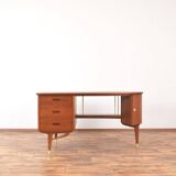 Mid-Century Organic Teak Desk from Sola Møbler, 1960s.