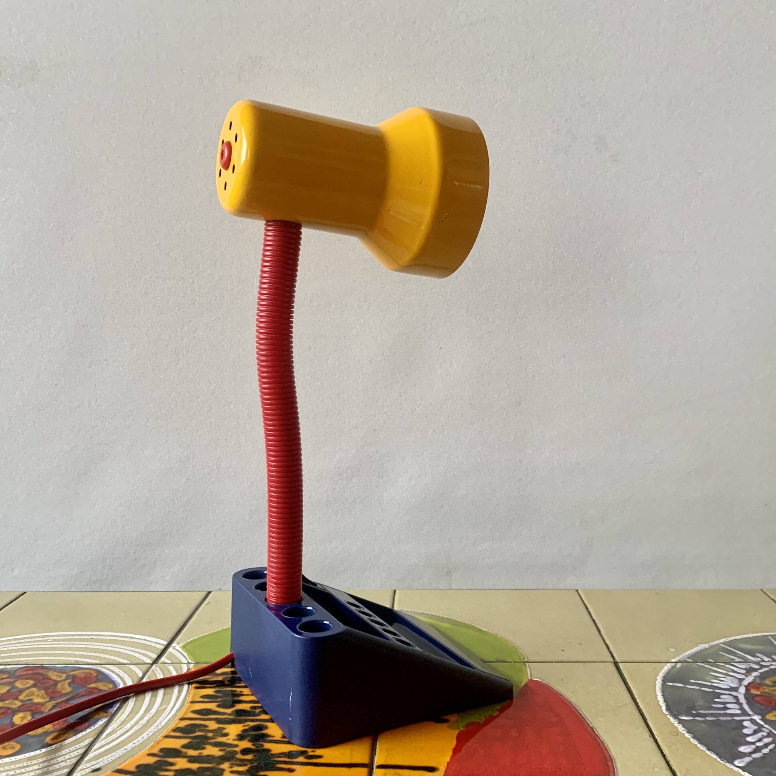 Vintage Memphis Style Multicolor Desk Lamp - Massive Model 12938