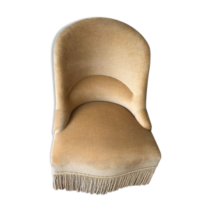 fauteuil crapaud en velours