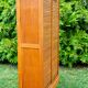 Double curtain file cabinet, 1950s, light oak