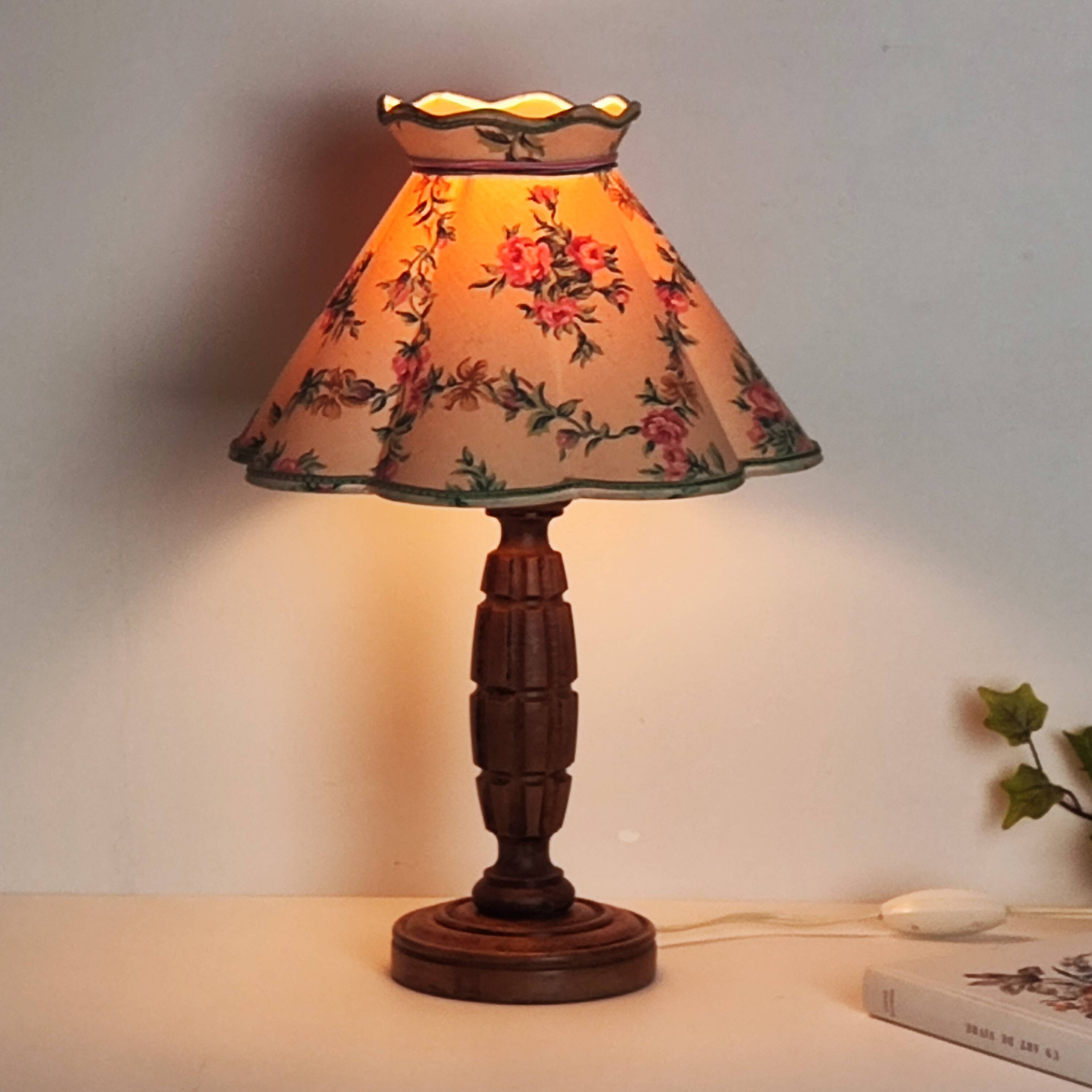 Vintage wooden lamp