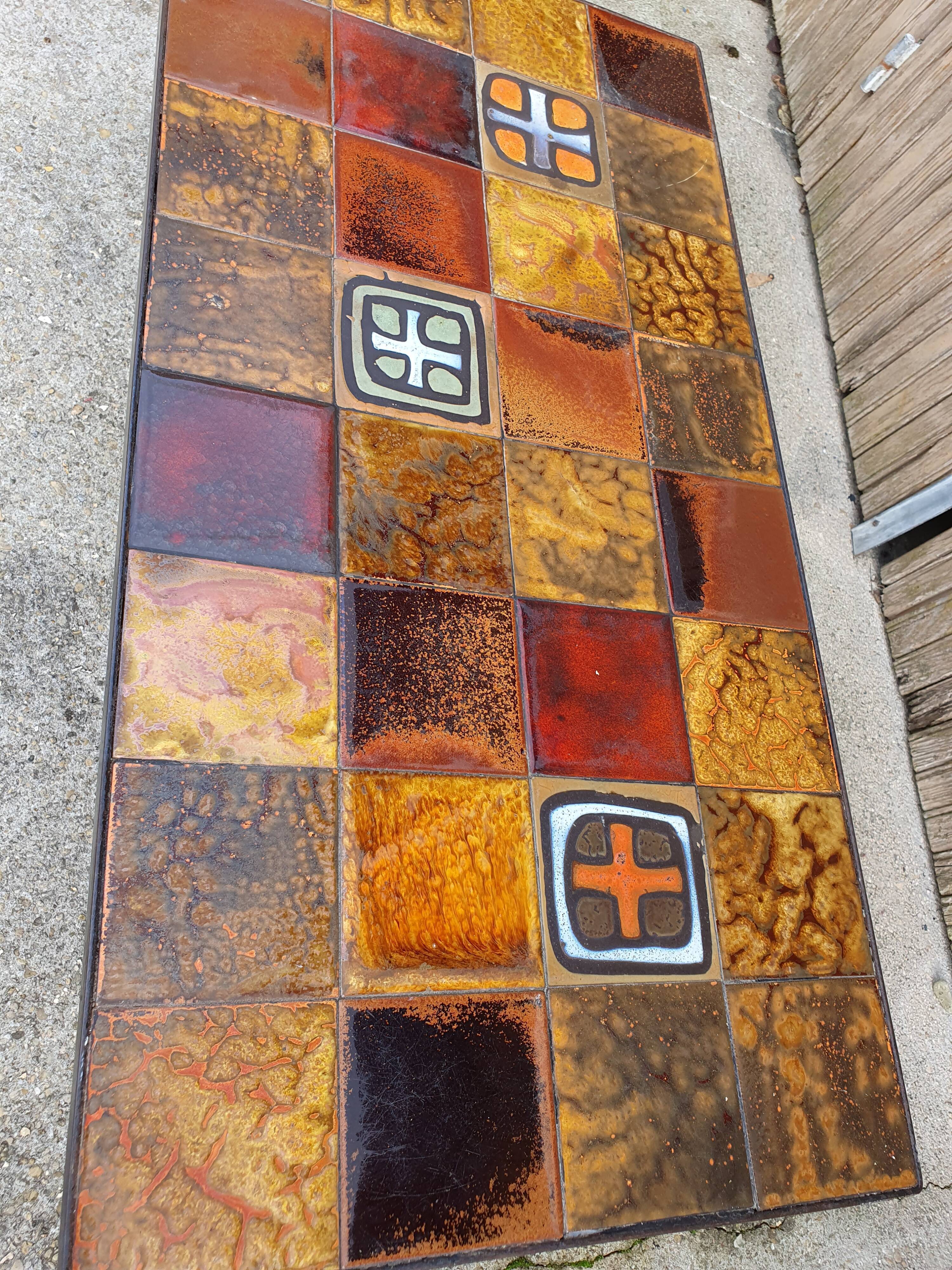 Vintage ceramic coffee table