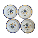 Set of 4 Gien plates