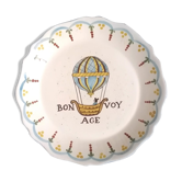 Assiette décor au ballon faïence Hadancourt