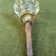Vintage (1930-40th) french glass brass and metal doorhandle