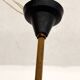 Stilnovo Italian Midcentury Chandelier, Brass & Opaline Glass, 1950s
