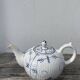 Antique Digoin Sarreguemines blue and white tea set