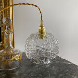 Walkway with transparent vintage globe