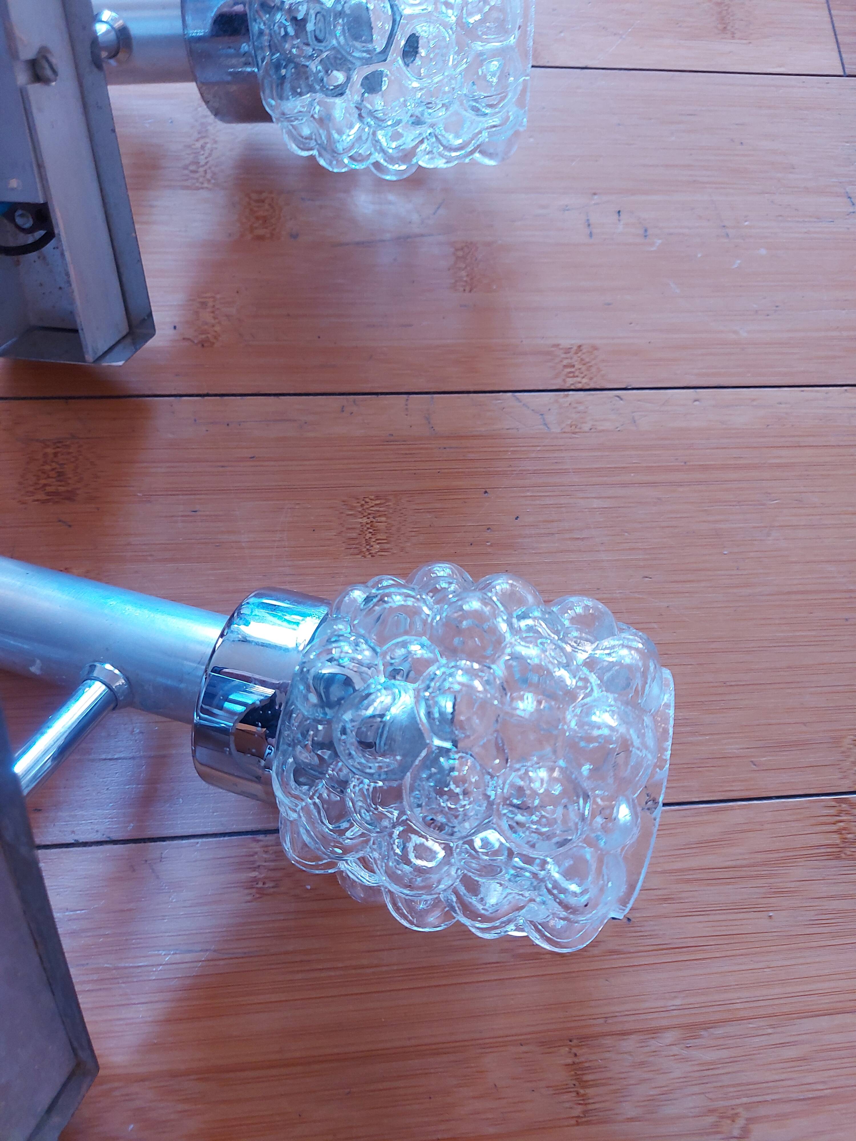 Pair of vintage 70's wall lights