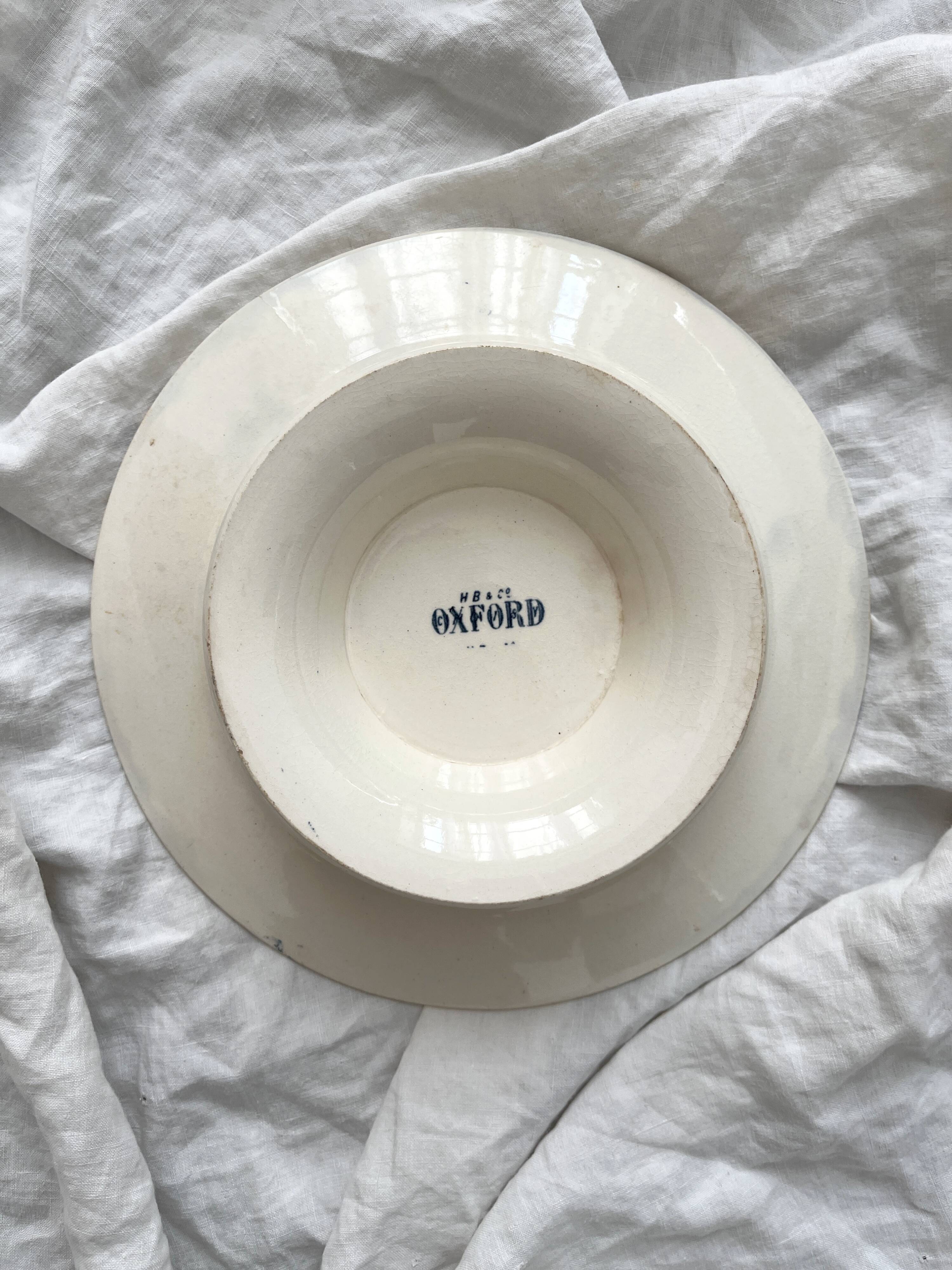 Low ironstone fruit bowl "Oxford" Choisy le Roi