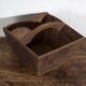 Panier chinois ancien en bois peint – Chine, vers 1900