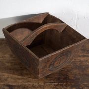Panier chinois ancien en bois peint – Chine, vers 1900
