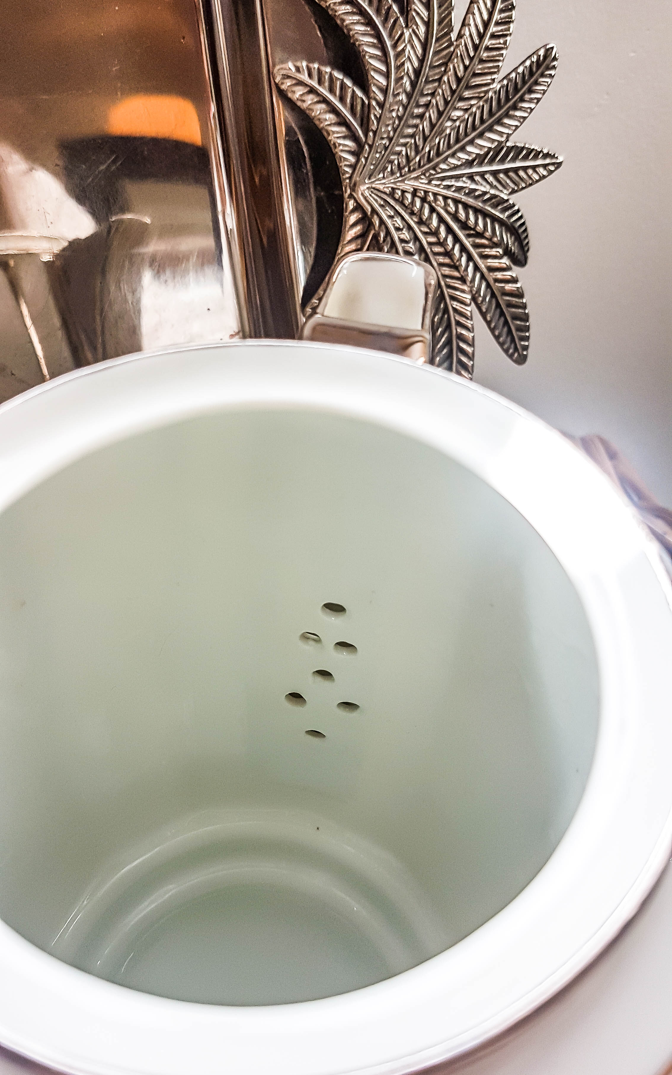 LIMOGES White and Silver Art Deco Style Coffee Service