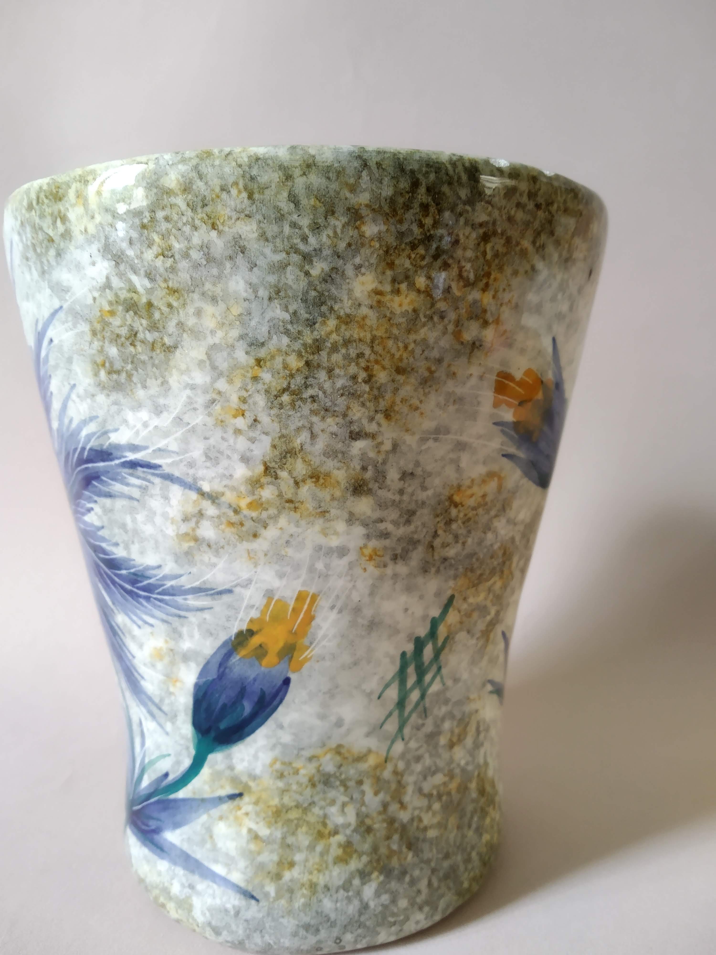 Thistle vase J Yyell Vallauris