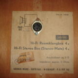 Pregnant baffle for TSF radio from 1960