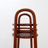 Curved wooden pedestal base - plant stand attributed to Jacob & Josef Kohn, 1890s