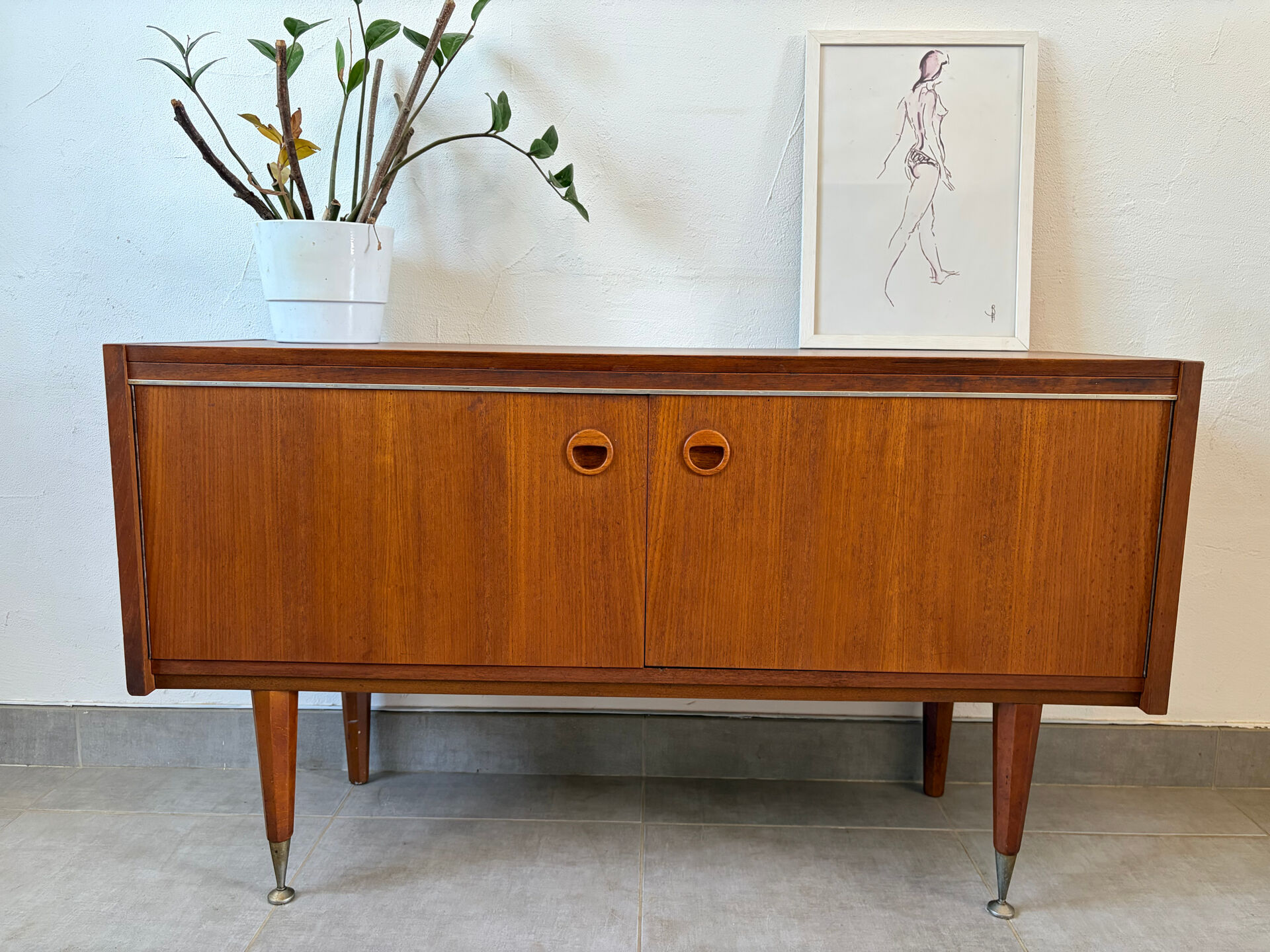 Enfilade scandinave en teck vintage