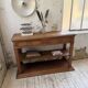 19th-century oak console table