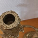 Ancien chandelier en laiton massif