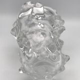 Crystal vase with relief spike decor 1.8 kg