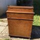 Davenport writing desk in fruitwood and burl veneer.