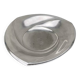 Plat pieds boules art déco métal argenté