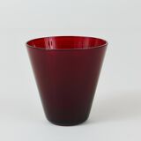 Quatre verres à boire Kartio de Kaj Franck style milieu du siècle par Nuutajarvi Nottsjo Finlande