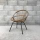 Pair of vintage rattan armchair