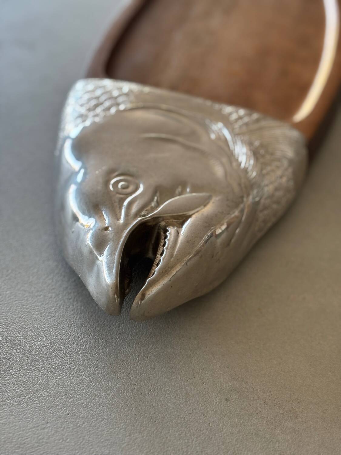 Vintage plateau de service en format salmon