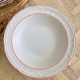 Set of 5 peachwood soup plates