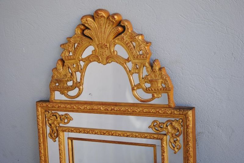 Ice barrier-close Regency gilded wooden