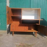 Old buffet furniture Scandinavian secretary wood vintage teak