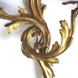 Duo of gilded bronze wall lamps